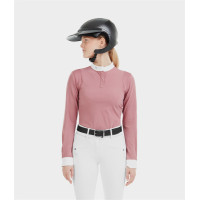 Wedstrijdshirt Aerolight met lange mouwen Horse Pilot dames Roze mesa Wedstrijdshirt Aerolight met lange mouwen Horse Pilot dames Roze mesa