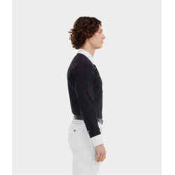 Wedstrijdshirt Aerolight met lange mouwen Horse Pilot heren Donkere nacht Zwart