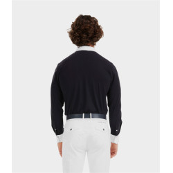 Wedstrijdshirt Aerolight met lange mouwen Horse Pilot heren Donkere nacht Zwart