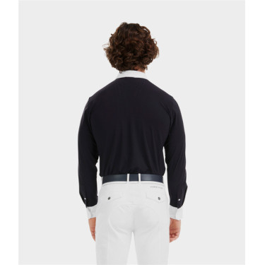 Wedstrijdshirt Aerolight met lange mouwen Horse Pilot heren Donkere nacht Zwart