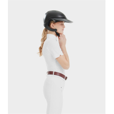 Wedstrijdshirt Monica Horse Pilot dames korte mouw Wit Wedstrijdshirt Monica Horse Pilot dames korte mouw Wit