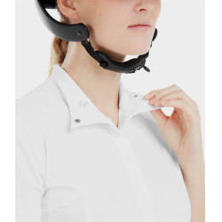 Wedstrijdshirt Monica Horse Pilot dames korte mouw Wit