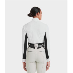 Wedstrijdshirt Monica Horse Pilot lange mouwen dames Zwart