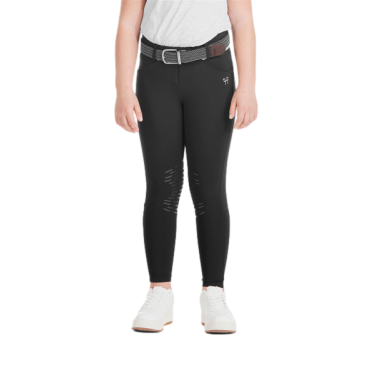 X-Design rijbroek Horse Pilot meisje Zwart