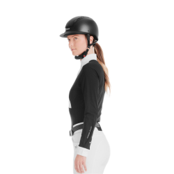 Wedstrijdpolo Monica Horse Pilot lange mouwen dames
