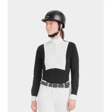 Wedstrijdpolo Monica Horse Pilot lange mouwen dames Wedstrijdpolo Monica Horse Pilot lange mouwen dames