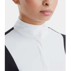 Wedstrijdpolo Monica Horse Pilot lange mouwen dames Donkere nacht Zwart Wedstrijdpolo Monica Horse Pilot lange mouwen dames Donkere nacht Zwart