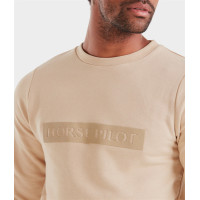 Sweatshirt Horse Pilot heren Team Latté Bruin