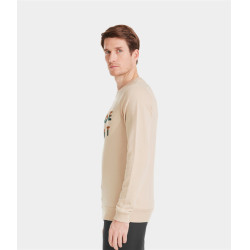 Sweatshirt Horse Pilot Team heren Zandkleurig Beige