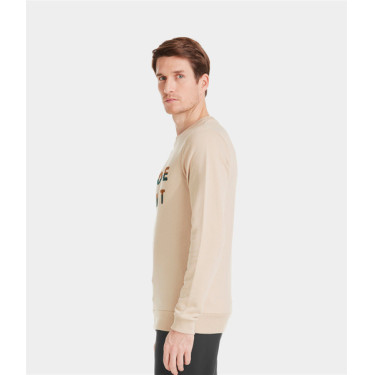 Sweatshirt Horse Pilot Team heren Zandkleurig Beige