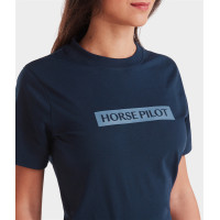 T-shirt Horse Pilot dames Team Marine Marineblauw