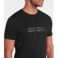 T-shirt Horse Pilot heren Team Zwart
