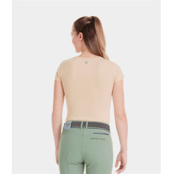 T-shirt Horse Pilot Team dames Zandkleurig Beige