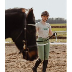 T-shirt Horse Pilot Team dames Zandkleurig Beige