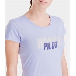 T-shirt Horse Pilot Team dames Lavendel Violet