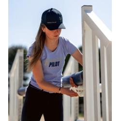 T-shirt Horse Pilot Team dames Lavendel Violet