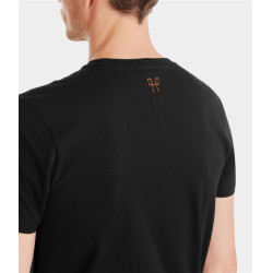 T-shirt Horse Pilot Team heren Zwart