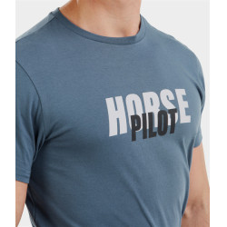 T-shirt Horse Pilot Team heren Vintage indigo Blauw T-shirt Horse Pilot Team heren Vintage indigo Blauw
