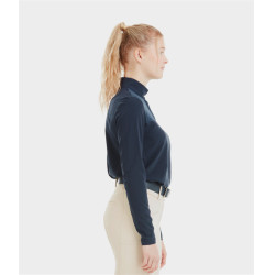 T-shirt Sunrise Horse Pilot dames Marine Marineblauw