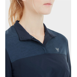 T-shirt Sunrise Horse Pilot dames Marine Marineblauw