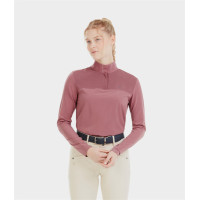 T-shirt Sunrise Horse Pilot dames Donkerroze