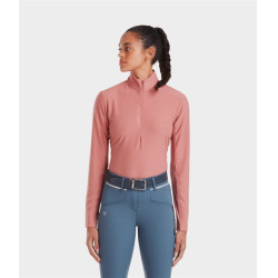 T-shirt Suntech Horse Pilot dames Baksteenstof Roze