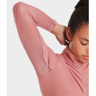 T-shirt Suntech Horse Pilot dames Baksteenstof Roze