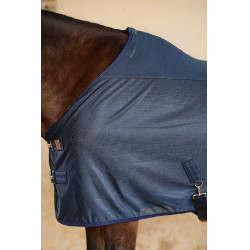 Mesh- en fleece-deken Kaya Harcour Marine Marineblauw