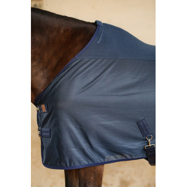 Mesh- en fleece-deken Kaya Harcour Marine Marineblauw