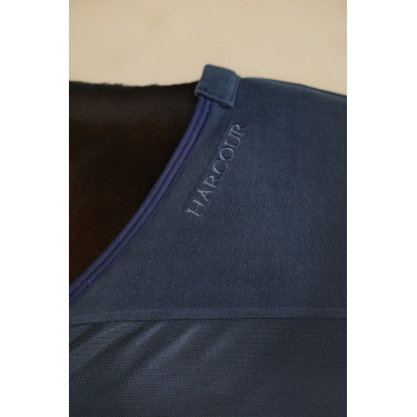 Mesh- en fleece-deken Kaya Harcour Marine Marineblauw