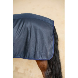 Mesh- en fleece-deken Kaya Harcour Marine Marineblauw