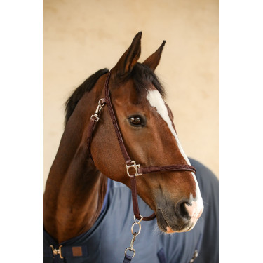 Mesh- en fleece-deken Kaya Harcour Marine Marineblauw