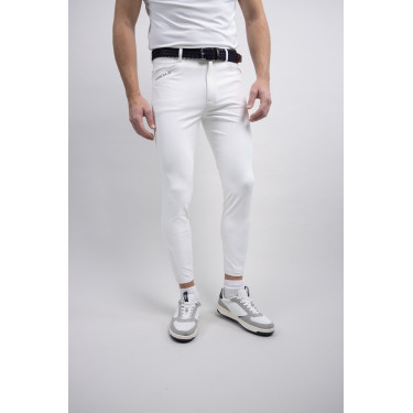 Herenrijbroek Costas Harcour Wit