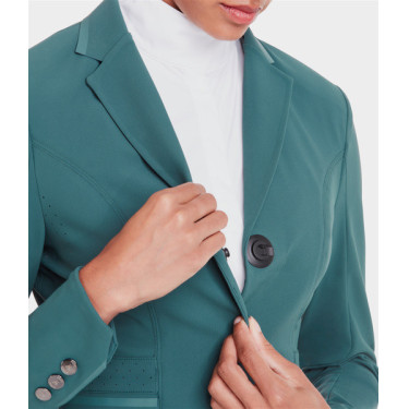 Wedstrijdjas Aeromade Horse Pilot dames Balsemgroen logo zilver