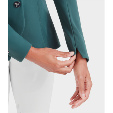 Wedstrijdjas Aeromade Horse Pilot dames Balsemgroen logo zilver