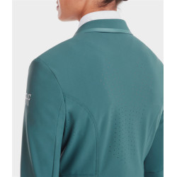 Wedstrijdjas Aeromade Horse Pilot dames Balsemgroen logo zilver
