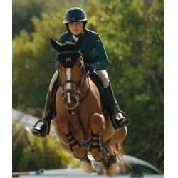 Wedstrijdjas Aeromade Horse Pilot dames Balsemgroen logo zilver