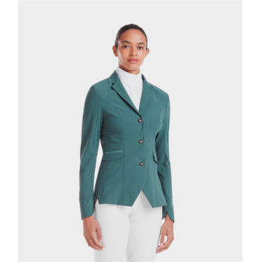 Wedstrijdjas Aeromade Horse Pilot dames Balsam groen logo groen