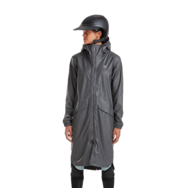 Lange waterdichte Raintech jas Horse Pilot dames