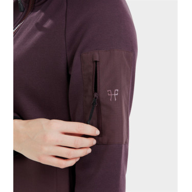 Pampa fleecejack Horse Pilot dames Wijnproeven Violet Pampa fleecejack Horse Pilot dames Wijnproeven Violet