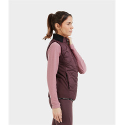 Mouwloos vest Horse Pilot dames Wijnproeven Violet