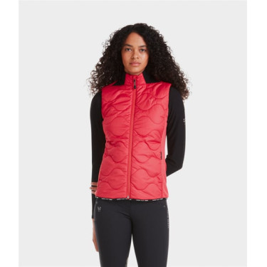 Mouwloos vest Horse Pilot dames Lippenstift Rood