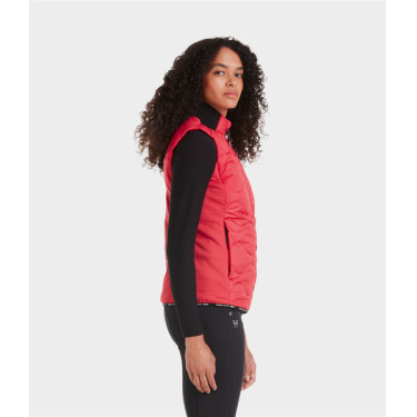 Mouwloos vest Horse Pilot dames Lippenstift Rood