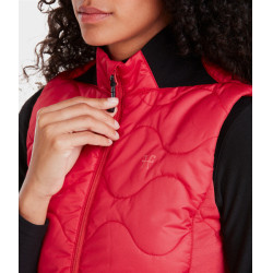 Mouwloos vest Horse Pilot dames Lippenstift Rood