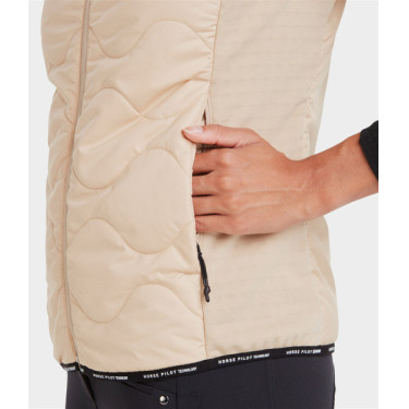 Mouwloos vest Horse Pilot dames Latté Bruin Mouwloos vest Horse Pilot dames Latté Bruin