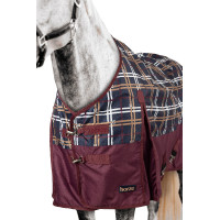 Buitendeken Glasgow met fleecevoering en reflecterende elementen Horze Ruitjesprint Multicolor