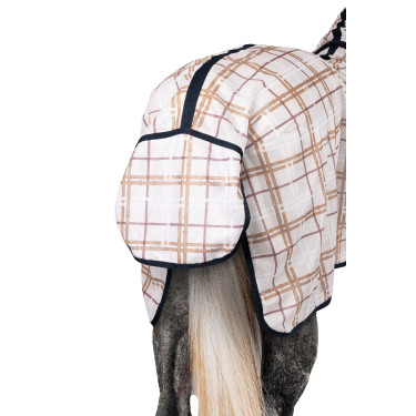Vliegendeken Horze Defender Ruitjesprint Multicolor Vliegendeken Horze Defender Ruitjesprint Multicolor