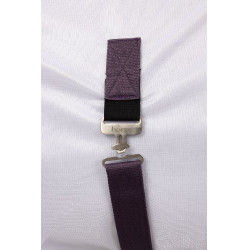 Dekzeil, hals en vliegenmasker Horze La Paz Zwart pruim Violet