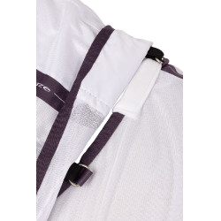 Dekzeil, hals en vliegenmasker Horze La Paz Zwart pruim Violet