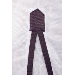 Dekzeil, hals en vliegenmasker Horze La Paz Zwart pruim Violet